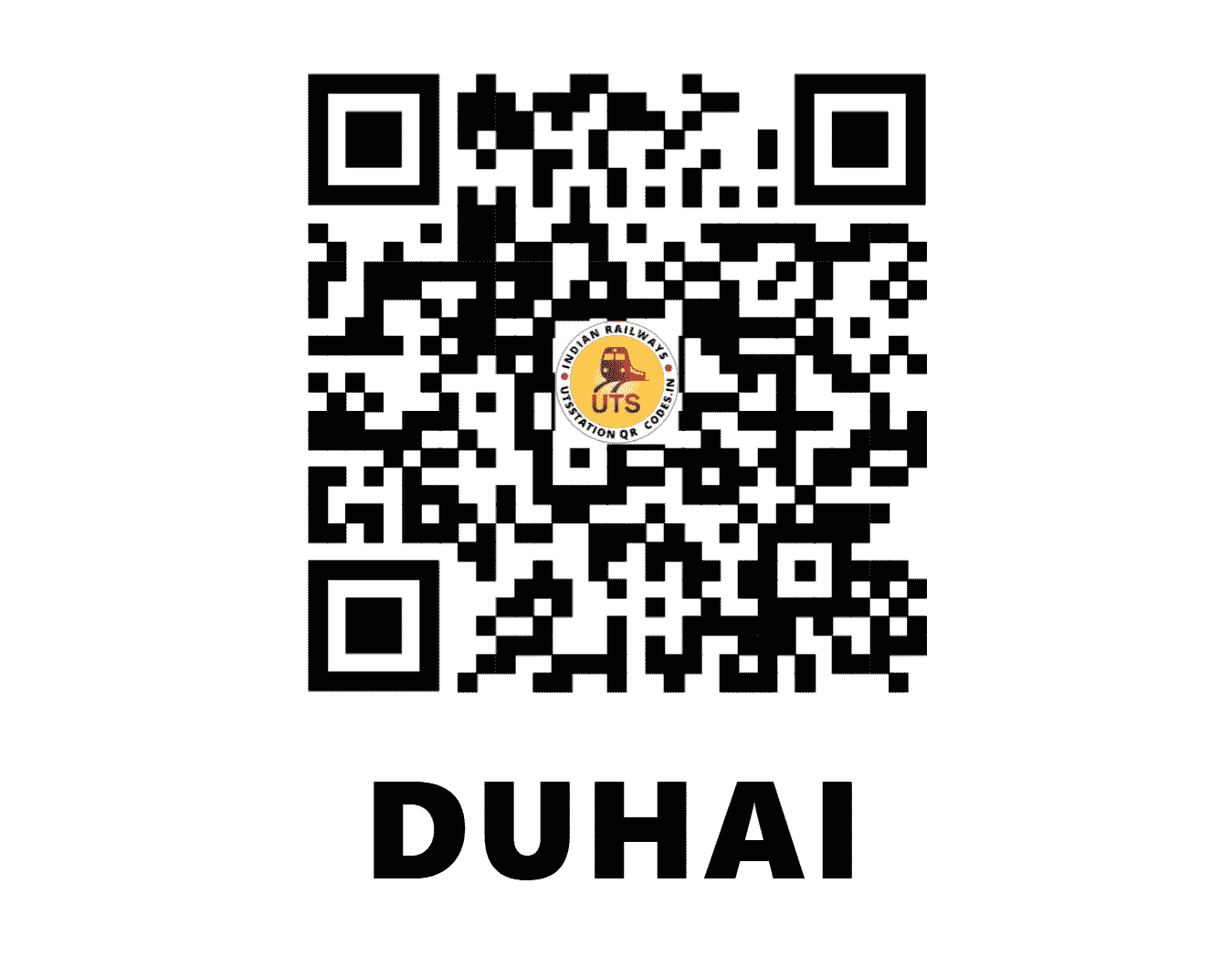 UTS QR Code for DUHAI - DXH (NR - UTTAR PRADESH)